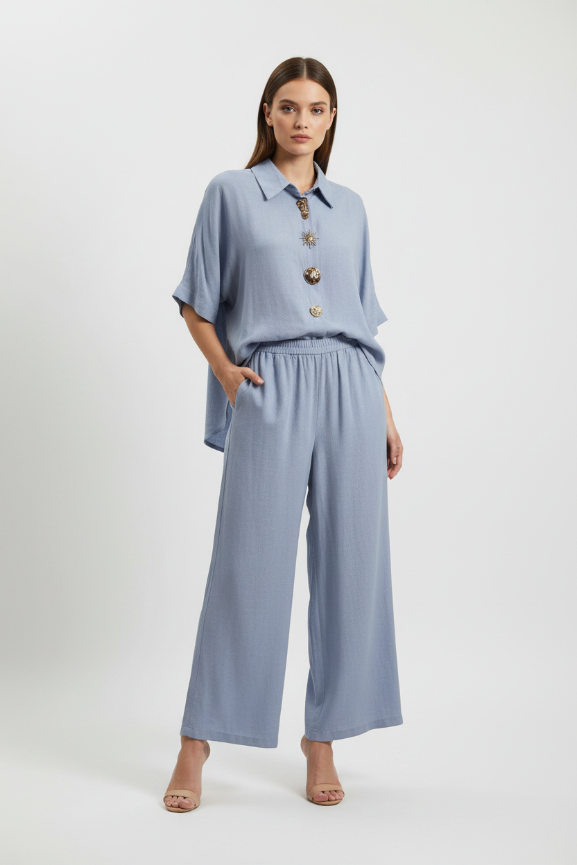 Tenue complète bleu-gris